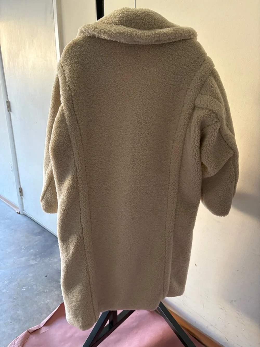 Elie Tahari Ivory Sherpa Teddy Coat - Picture 5 of 5